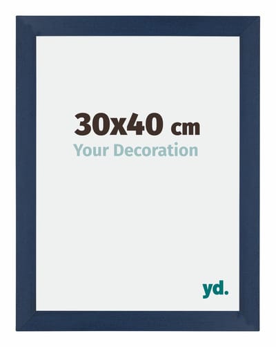 Your Decoration - Puzzellijst 30x40 cm - Donkerblauw Geveegd - Puzzellijst 500-1000 stukjes - MDF Fotolijst - Mura