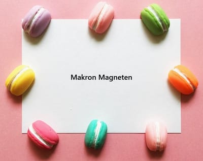 TLVX Leuke 3D Macaron Magneten 8 stuks / Sterke Koelkast Magneten Macron / Makron Foto Magneet / Vrolijke Speel- en Leer Kleur Magneetjes / School / Whiteboard / Decoratief / Boodschappenlijst / Notitie / Memo bord / Kantoor / Schoolbord / Magnetisch