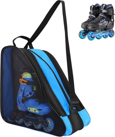 Stevige Schaats- en Rollertas met Nat/Droog Vak - Universeel voor Skates en Schoenen