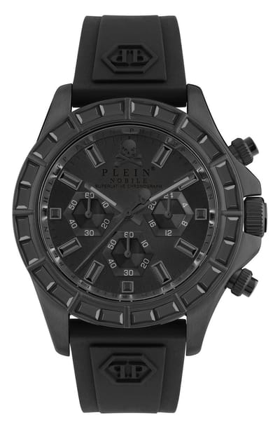 Philipp Plein Nobile Racing PWVAA0423 Horloge - Siliconen - Zwart - Ø 43 mm