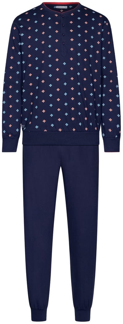 Pastunette - Pyjama - Lunar - Bio Katoen - Blauw - Maat XXL