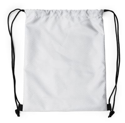 Witte touwrugzak / gymtas met honingraatmotief RPET, model Creek