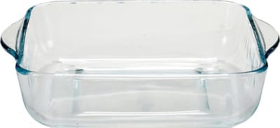 Pasabahce Ovenschaal van borosilicaat glas - vierkant - 2 Liter - 25,5 x 22 x 6 cm
