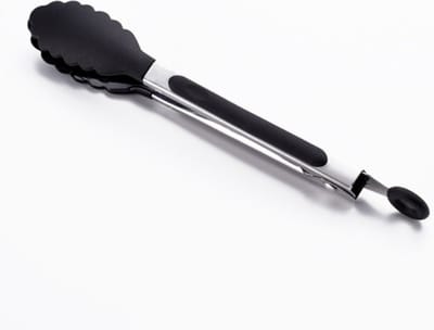 Vleestang - Salade tang – bbq tang – siliconen tang - serveertang - keukentang - barbecue tang - zwart