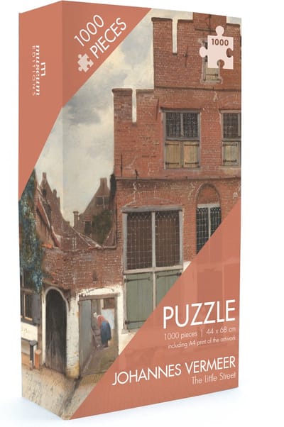 Lanzfeld - Puzzel Volwassenen - 1000 Stukjes - Johannes Vermeer - Straatje Van Vermeer - Kunst