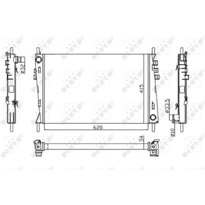 Radiator, motorkoeling NRF 53782