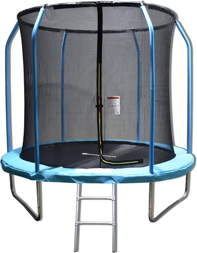 Trampoline - 244 cm - met veiligheidsnet & ladder - blauw