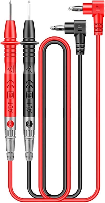 Multimeter Meetkabels - Meetpennen Set - Elektrische Tests - 1000V Hoge Spanning - 155 mm Sonde Lengte - Rood/Zwart