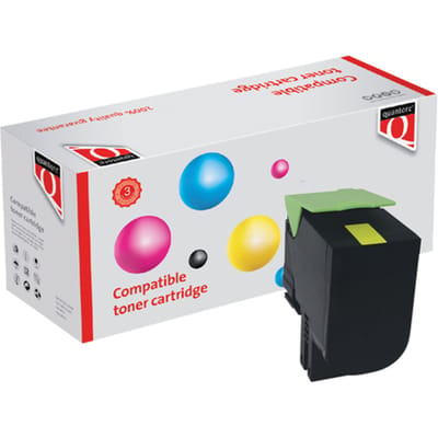Tonercartridge Quantore alternatief tbv Lexmark 80C2XY0 geel