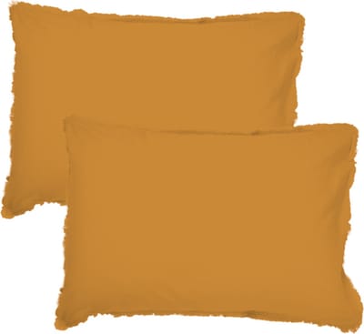 Matt & Rose Set Kussenslopen Karamel - 50 x 70 cm - Gewassen Katoen