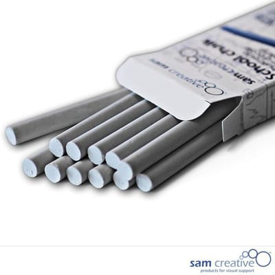 Sam Creative - Krijtbord - Schoolkrijt - doosje 12 stuks - Wit