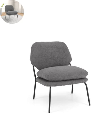 Fauteuil - Relaxzetel - Relaxstoel - Relaxfauteuil - Stoel - Voor één Persoon - Grijs