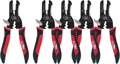 Draadstripper krimpgereedschap - Elektrische tang - Snel draden strippen - CR-V staal constructie - 10-20 AWG - Rood