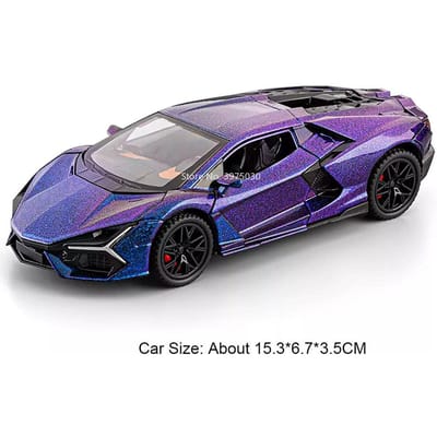 1:32 Lambor Revuelto Legering Modelauto's Diecast Speelgoed Met Licht Muziek Miniatuur Sportauto Deuren Openen Voertuigen Speelgoed Huis Decoratie