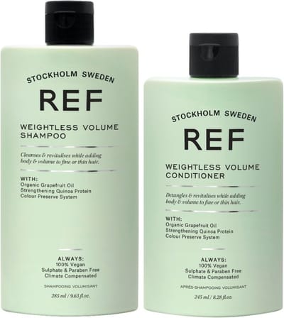 REF Stockholm - Weightless Volume Set Shampoo 285ml + Conditioner 245ml - Futloos haar - Shampoo & Conditioner