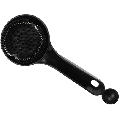 Koffiemachine Reinigingsborstel Groepskopborstel met Waterafleider Efficiënte Reiniging voor 58mm black