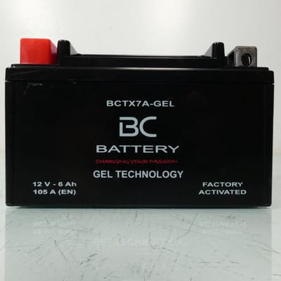 Batterie SLA BC Battery pour Scooter Sym 125 X Pro 2013 à 2019 YTX7A / 12V 6Ah Neuf