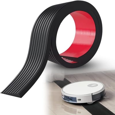 Rubberen drankhelling 900 x 80 mm - 1,5 cm hoog - geschikt voor rolstoel, kinderwagen, zuigrobot - belastbaar tot 800 kg