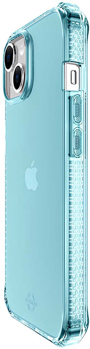 Itskins, Hoesje geschikt voor iPhone 13 Mini - Spectrum Clear Series Versterkt 3m & Antimicrobieel, Blauw