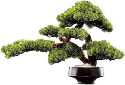 Kunstmatige Bonsai - Nepboom Decoratie - Woonkamer Aankleden - Levenschte Bladeren - 60x22x41 cm - Niet gespecificeerd