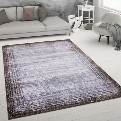 Paco Home Vloerkleed Woonkamer Laagpolig Abstracte Used Look Vintage Stijl Modern 60x100 cm