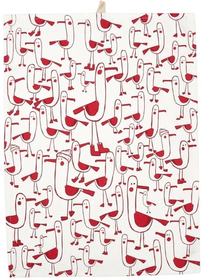 Theedoek rode Meeuw - Batela