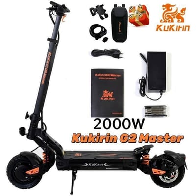 Kukirin G2Master - Scooter électrique - 52 V - 20,8 Ah - Trottinette électrique tout-terrain pliable