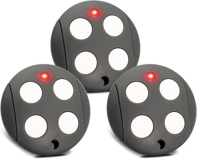 433.92 MHz Afstandsbediening voor Deuren, 4 Kanalen, Rolling Code, Set van 3, Betrouwbare Controle en Eenvoudige Installatie