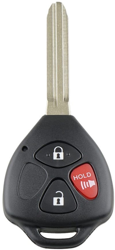 TLVX Sterke Autosleutel Behuizing Geschikt voor Toyota Yaris / RAV4 / Corolla / Camry / Ter vervanging van Originele Sleutel behuizing / Afstandsbediening Auto / 3 knops / Hold Claxon knop / 3 knoppen / 1 stuks