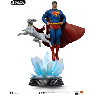 Iron Studios Superman Legacy Superman & Krypto Art Scale 1/10 Statue