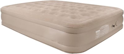 Luchtbed - Opblaasbaar bed - Logeren en kamperen - Ingebouwde pomp - 40cm hoog - Grijs