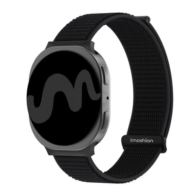 imoshion Nylon bandje voor de Samsung Galaxy Watch 9 (40/44mm) / Watch 8 (40/44mm) / Classic (46mm) - Zwart