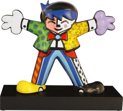 Goebel - Romero Britto | Decoratief beeld / figuur Hug Boy | Porselein - Pop Art - 54cm - Limited Edition