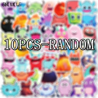 1050 100 STKS Cartoon Schattig Klein Monster Virus Stickers Kawaii Esthetisch DIY Speelgoed Reis Bagage Sticker Graffiti Sticker Pak