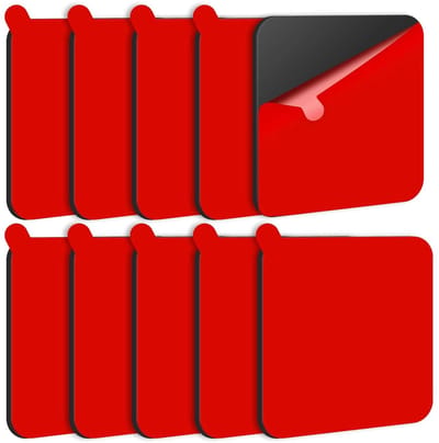 Dashcam Lijmstrips 10 Stuks, 50 x 50 mm Dubbelzijdige Tape, Water- en Warmtebestendig voor Auto's, LED Strips en Meerdere Toepassingen Binnen en Buiten