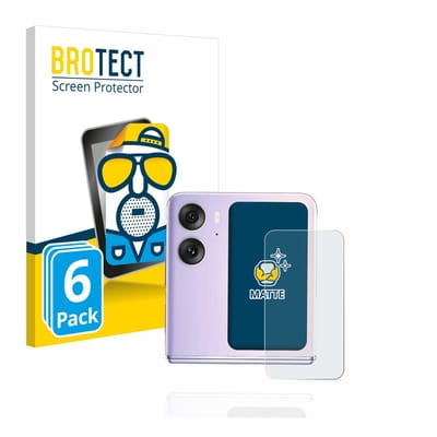 BROTECT - Screenprotector voor Oppo Find N2 Flip (Achterdisplay) - Folie Beschermfolie matte 6 Stuks