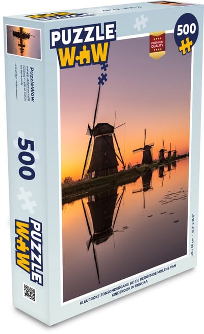 Puzzel Molen - Horizon - Nacht - Legpuzzel - Puzzel 500 stukjes