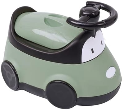 Speelse Autopot voor Zindelijkheidstraining - Kindertoilet in Saliegroen - Geschikt voor 18 Maanden