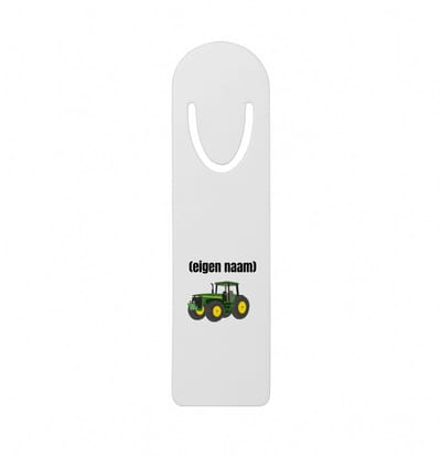Hacebo® - Tractor metalen boekenlegger - Boer - Boer of boerin - met eigen naam - leuk cadeau voor iemand die op de boerderij werkt - cadeau - kado Bladwijzer boekenleggers - 12.7 cm x 3.2cm