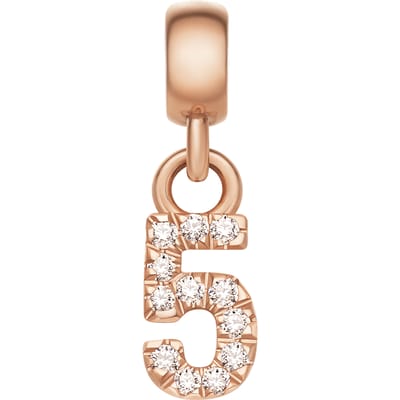 Daniel Wellington DW Charm Number 5 Rose Gold