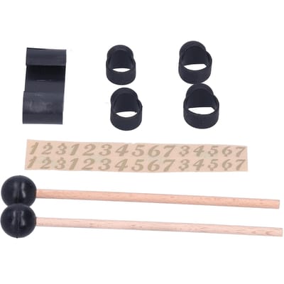 Drumstick Kit Ethereal Drum Ronde Kop Stok Vingerhoedhouder Stickers Slagwerkaccessoires beige