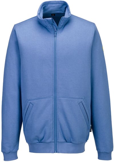Portwest Anti-statisch ESD Sweatshirt met ritssluiting AS25 - Hamilton Blauw - L