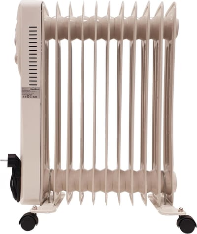 Olieradiator 11 elementen - Elektrische kachel - Ruimte verwarmen - Instelbare thermostaat - 2500 Watt