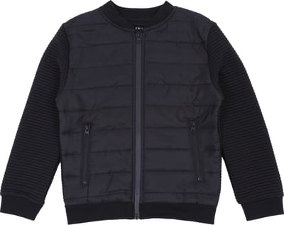 Zwart gewatteerd sweatshirt