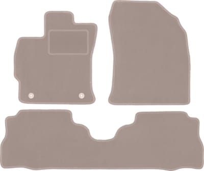 Beige veloursmatten voor: Toyota Prius III Plus hatchback (2011-2015)