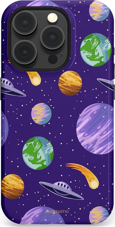 Casetastic Hoesje Geschikt voor Apple iPhone 15 Pro Magsafe - Stijlvolle Beschermende Duo-layer Case - Ufo verkeer