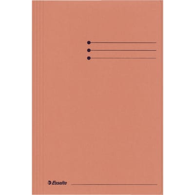 Dossiermap Esselte folio 3 kleppen manilla 275gr oranje