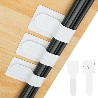 Zelfklevende Kabelbinders 50 Stuks - Kabelorganizer en Desk Accessories voor een Opgeruimde Werkplek, Ideaal voor Kantoor en Thuisgebruik