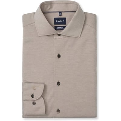 OLYMP Smart Business Overhemd, Modern Fit, Royal Kent, Bruin