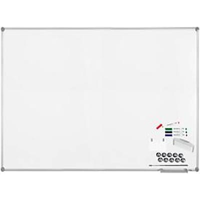 MAUL whiteboard Premium 2000 SET, zilver, met kunststof coating, 1000 x 1500 mm